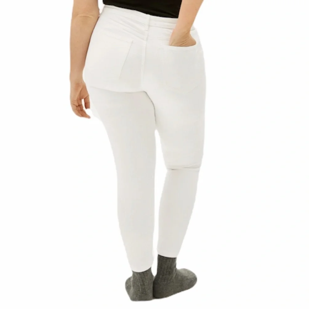 NEW Everlane The Authentic Stretch Skinny White Jeans